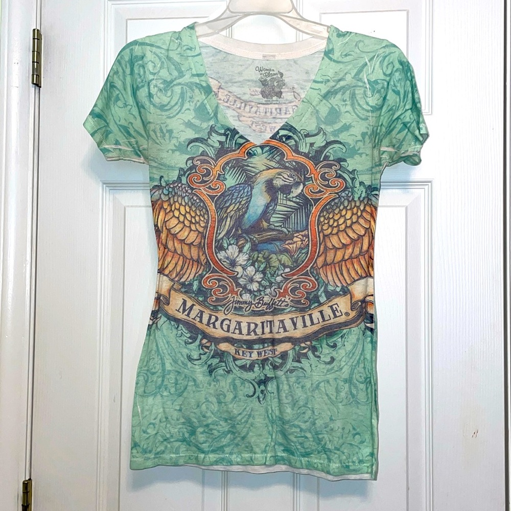 Vintage Jimmy Buffett’s Margaritaville Key West T-Shirt Rare M woman to blame